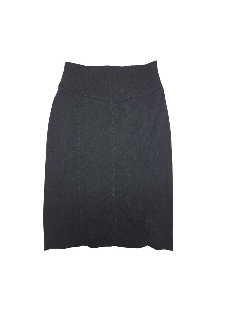 Express Design Studio Black Lace-Up Back Pencil Career Midi Skirt Women Size 4